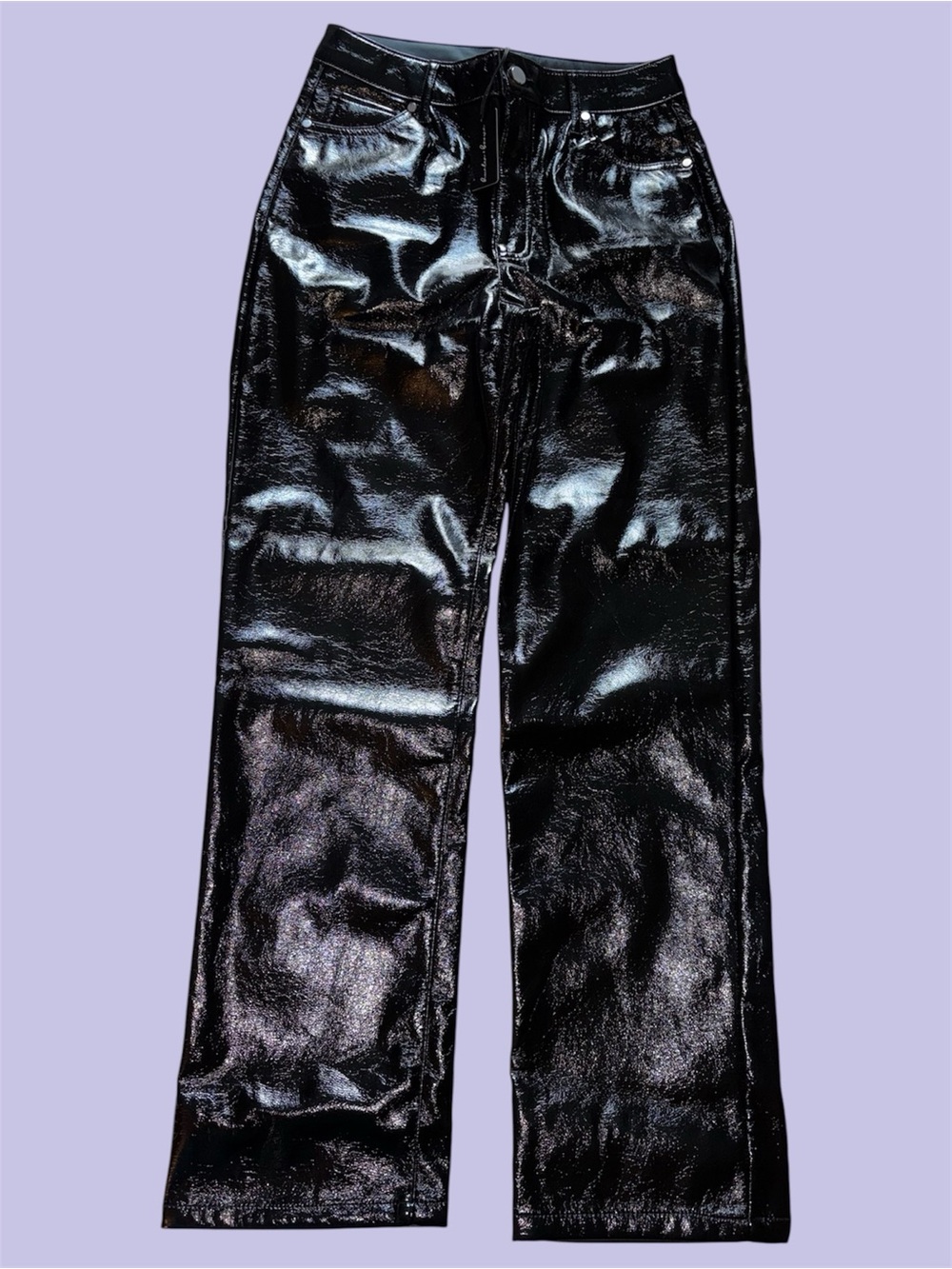 Hunter & Brown High Shine Black Patent Pants